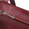Бордовая женская сумка-шоппер из качественной винтажной кожи Shvigel (16350) - 7