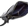 Классическая наплечная сумка планшет из гладкой кожи черного цвета VATTO (11864) - 8