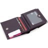 Женский фиолетовый кошелек маленького размера на кнопке Marco Coverna 68623 - 6