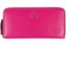 Женский кожаный кошелек яркого розового цвета на молнии Ashwood 69623 - 10