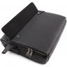 Фирменная деловая кожаная сумка под ноутбук с отделением для документов А4 – H.T. Leather Bag Collection (10207) - 7