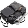 Мужская сумка-портфель из винтажной кожи на две молнии SHVIGEL (2411117) - 3