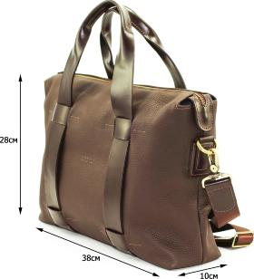 Мужская кожаная сумка коричневого цвета VATTO (11965) - 2