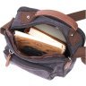 Мужская сумка-барсетка среднего размера из черного текстиля Vintage 2422237 - 5