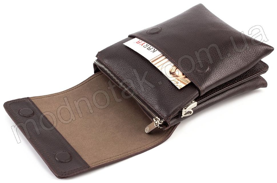 Наплечная мужская сумка с клапаном на магнитах KARYA (0785-39)
