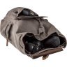Многофункциональный текстильный рюкзак серого цвета Vintage (20133)  - 4