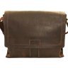 Мужская наплечная сумка коричневого цвета VATTO (11667) - 1
