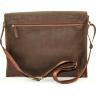 Мужская наплечная сумка коричневого цвета VATTO (11667) - 3