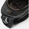 Женский кожаный рюкзак черного цвета с золотистой фурнитурой Borsa Leather (21297) - 5