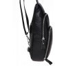 Мужская сумка-рюкзак из износостойкой кожи черного цвета Borsa Leather (19306) - 5