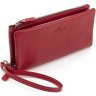 Женский кожаный кошелек-клатч в красном цвете на два отделения ST Leather 1767425 - 2