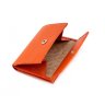 Оригинальное кожаное портмоне оранжевого цвета KARYA (1065-031) - 4