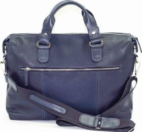 Синя чоловіча сумка Флотар горизонтального типу з кишенями VATTO (11668) - 2
