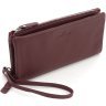 Бордовый женский кошелек-клатч из натуральной кожи на два отделения ST Leather 1767426 - 2