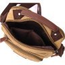 Мужская сумка-барсетка из текстиля песочного цвета Vintage 2422239 - 4