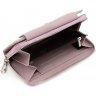 Удобный кожаный женский кошелек темно-розового цвета на два отдела ST Leather (15370) - 6