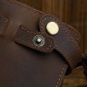 Мужской кожаный клатч в стиле винтаж на ремешке с кнопкой VINTAGE STYLE (14383) - 7