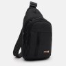 Текстильная мужская сумка-слинг среднего размера в черном цвете Monsen 71527 - 2