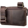 Горизонтальная мужская сумка на плечо из коричневой винтажной кожи SHVIGEL (11094) - 2