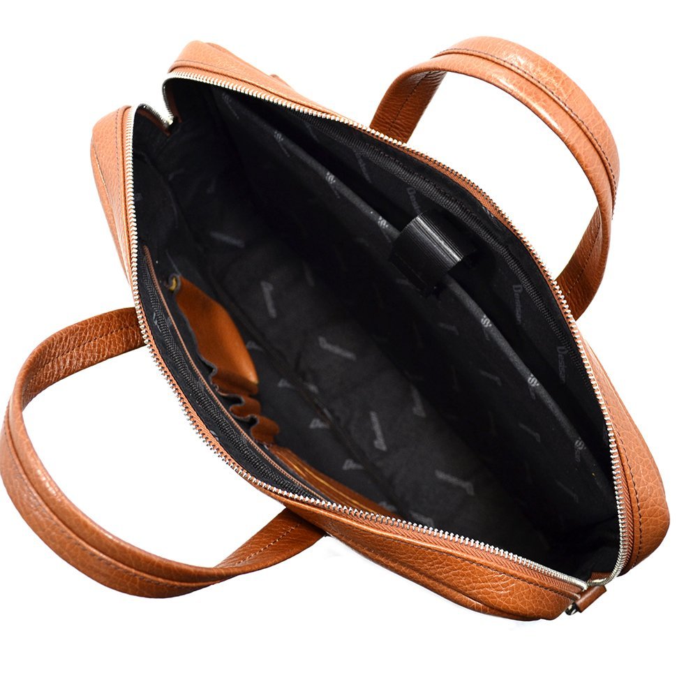Молодежная кожаная сумка для ноутбука из натуральной кожи - DESISAN (11562)