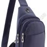 Молодежный слинг рюкзак синего цвета Bags Collection (10718) - 1