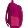 Малиновый школьный рюкзак для девочек из текстиля с цветами Bagland (55727) - 2