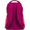 Малиновый школьный рюкзак для девочек из текстиля с цветами Bagland (55727) - 3