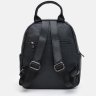 Средний женский кожаный рюкзак черного цвета с фактурой под рептилию Keizer (56027) - 3