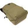 Оливковый рюкзак из прочного текстиля с отделением под ноутбук Vintage (20623) - 4