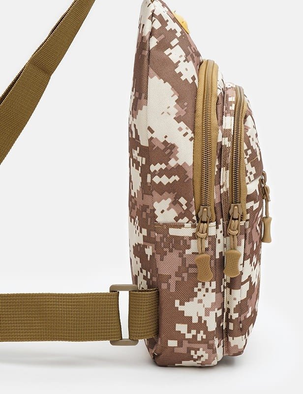 Мужская текстильная тактическая сумка-слинг с принтом Пиксель - Monsen (22156)