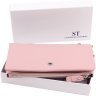 Женский розовый кошелек-клатч из натуральной кожи на две молнии ST Leather 1767427 - 8