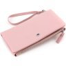 Женский розовый кошелек-клатч из натуральной кожи на две молнии ST Leather 1767427 - 1