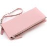 Женский розовый кошелек-клатч из натуральной кожи на две молнии ST Leather 1767427 - 4