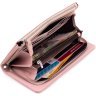 Женский розовый кошелек-клатч из натуральной кожи на две молнии ST Leather 1767427 - 7