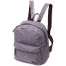Мужской рюкзак среднего размера из серого текстиля Vintage 2422240 - 1