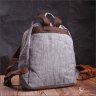 Мужской рюкзак среднего размера из серого текстиля Vintage 2422240 - 8