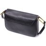 Черная женская плечевая сумка горизонтального типа из фактурной кожи Vintage 2422391 - 2
