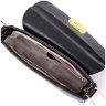Черная женская плечевая сумка горизонтального типа из фактурной кожи Vintage 2422391 - 5