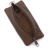 Большая коричневая ключница из натуральной кожи на молнии ST Leather 70828 - 2