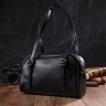 Черная женская сумка из натуральной кожи со съемными ручками из натуральной кожи Vintage (2422078) - 7