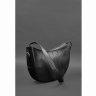 Повседневная кожаная сумка черного цвета с одной лямкой BlankNote Круассан (12745) - 5