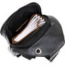 Черная мужская сумка-слинг из кожзаменителя Vintage (20511) - 3
