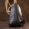 Черная мужская сумка-слинг из кожзаменителя Vintage (20511) - 7