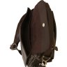 Коричневая мужская сумка-барсетка из натуральной кожи с ручкой Vip Collection (21108) - 3