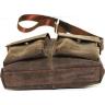 Мужская сумка из винтажной кожи коричневого цвета VATTO (12069) - 5