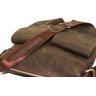 Мужская сумка из винтажной кожи коричневого цвета VATTO (12069) - 7