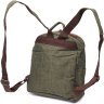 Мужской рюкзак среднего размера из текстиля оливкового цвета Vintage 2422242 - 2