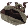 Мужской рюкзак среднего размера из текстиля оливкового цвета Vintage 2422242 - 4