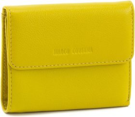 Желтый женский кошелек небольшого размера из натуральной кожи Marco Coverna 68628