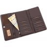 Просторный кошелек коричневого цвета из натуральной кожи Tony Bellucci (12440) - 6